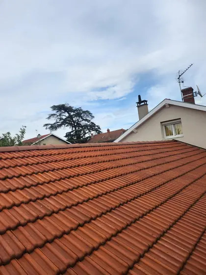 Toiture traitée, vue sur le quartier